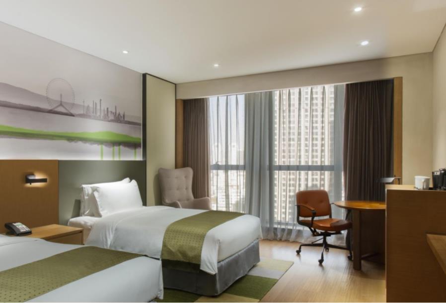 Holiday Inn & Suites Tianjin Downtown By Ihg,Tianjin Drum Tower,Joycity Shopping Mall,Tianjin Ancient Cultural Street,Haihe River,The Porcelain House,Convenient Access To Tianjin Binhai International Airport Exteriör bild